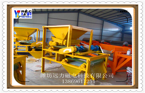 磁選機，強磁磁選機，強磁磁選機磁鐵礦粗選時礦藏粒度的特色!