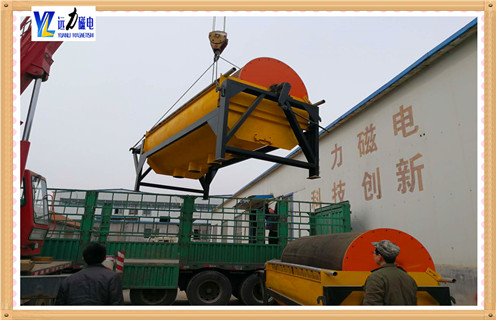 永磁磁選機(jī)，河南尾水盤式永磁選機(jī)_河南尾水盤式永磁選機(jī)磁場(chǎng)強(qiáng)度工作原理一般為多少_磁塊如何排列